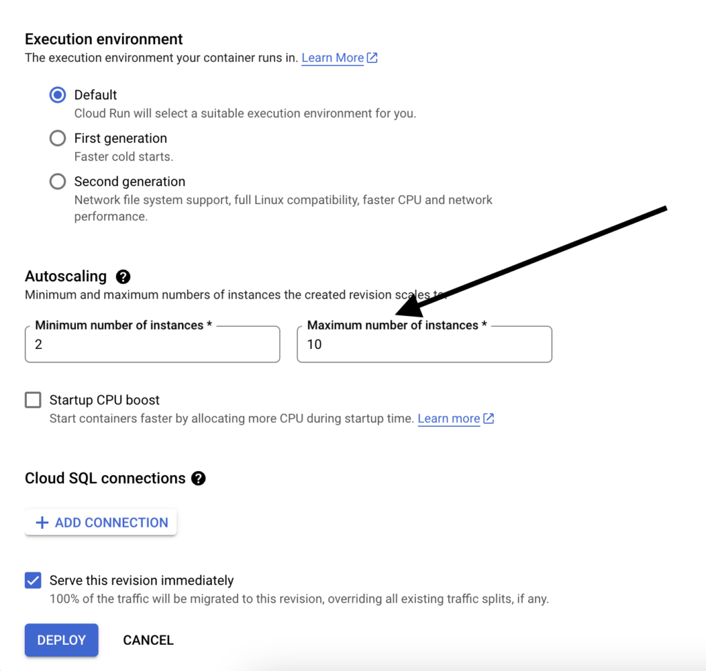 Autoscaling instances 