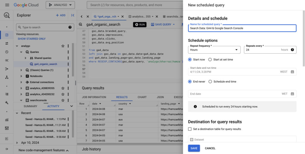 Google Search Console & GA4